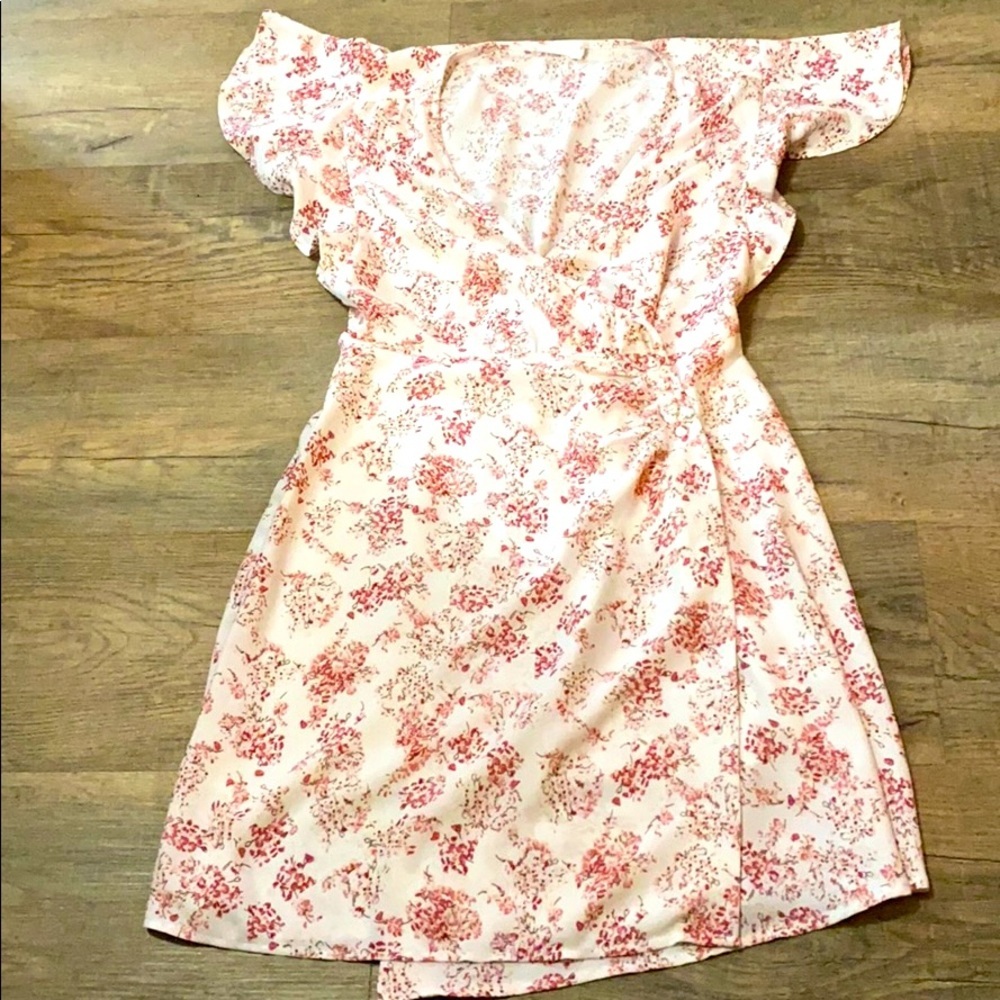 All In Favor Summer Cap Sleeve Blossom Dress S